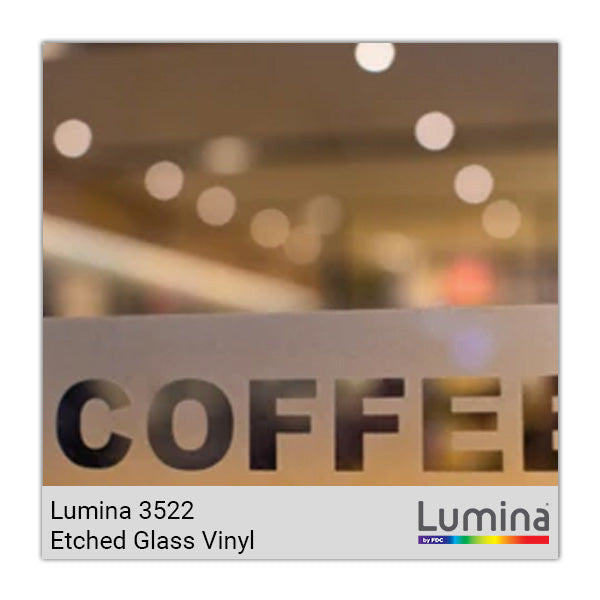 Lumina 3522 Premium Etched Glass Vinyl