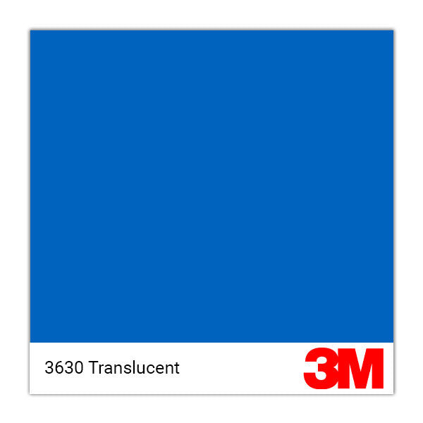 3M 3630 Translucent Graphic Film 027 Electric Blue
