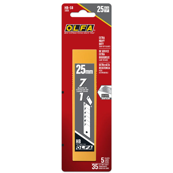 Olfa HB Silver Snap Blade 25mm - 5