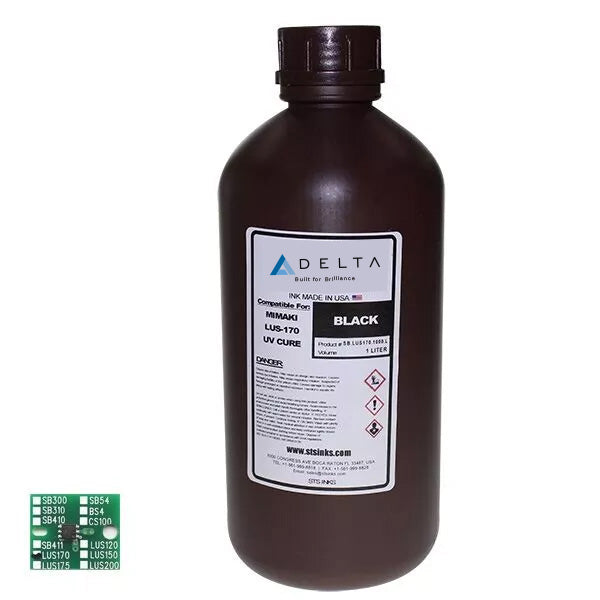 DELTA LUS-170 Ink for Mimaki UV Ink - Black