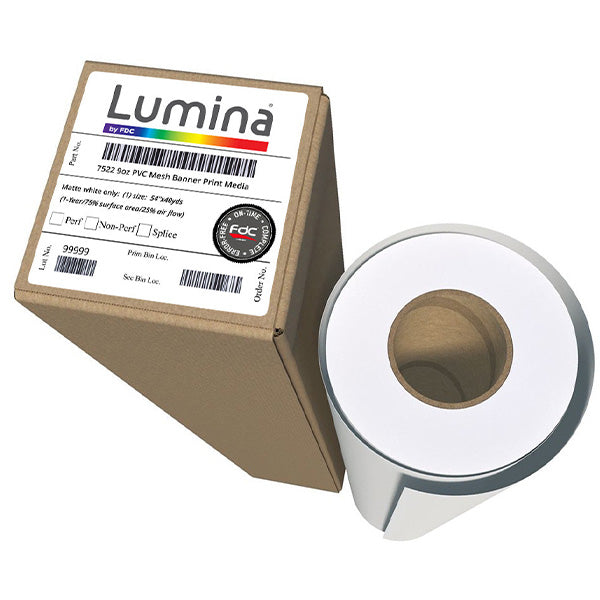 Lumina 7522 9oz Banner Mesh Removable Liner - 54" X 50Yds