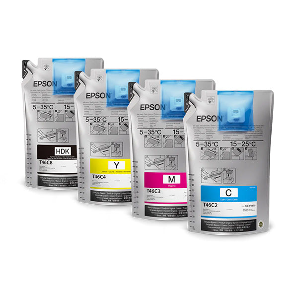 Epson T46C UtlraChrome Dye Sub Ink, Yellow 1.1L