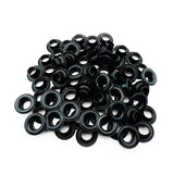 2-3/8 Self-Piercing Black Metal Grommets - 500 per Bag