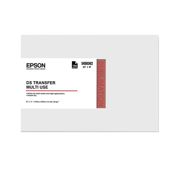 Epson DS Transfer Multi Use, 8.5" x 11", 100 sheets